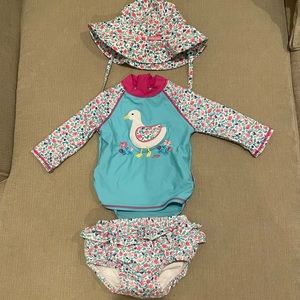 Jojo Maman Bebe 1-2yr bathing suit set